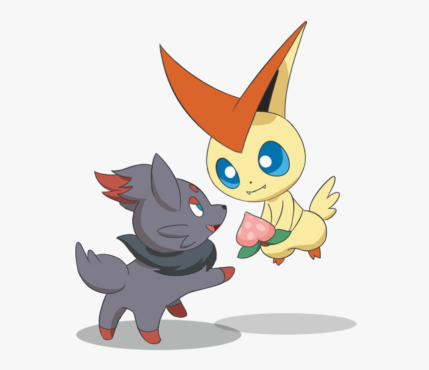Victini And Zorua , Png Download - Victini And Zorua, Transparent Png