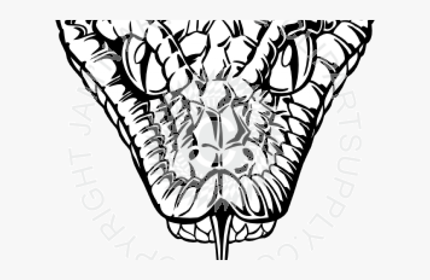 Tongue Clipart Snake Tongue - Snake Head Clipart Transparent, HD Png Download