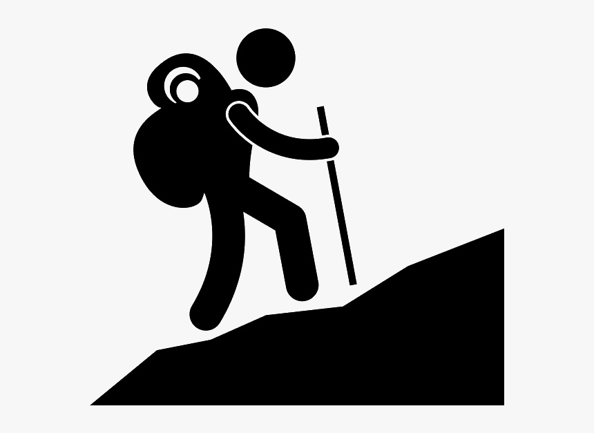 Journey Of Thousand Miles Start With One Step Clipart - Pictogram Backpack, HD Png Download