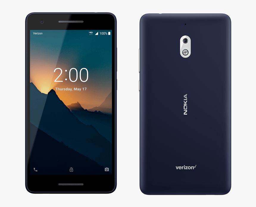 Nokia 2v Front And Back - Nokia 2 Verizon, HD Png Download