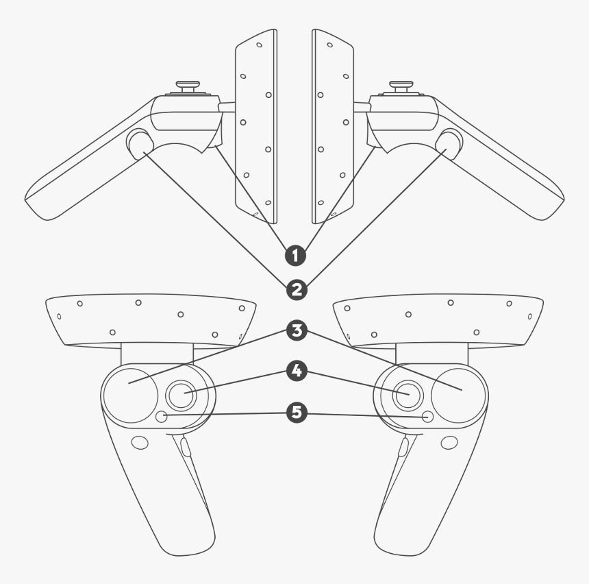 Htc Vive Controller Outline, HD Png Download
