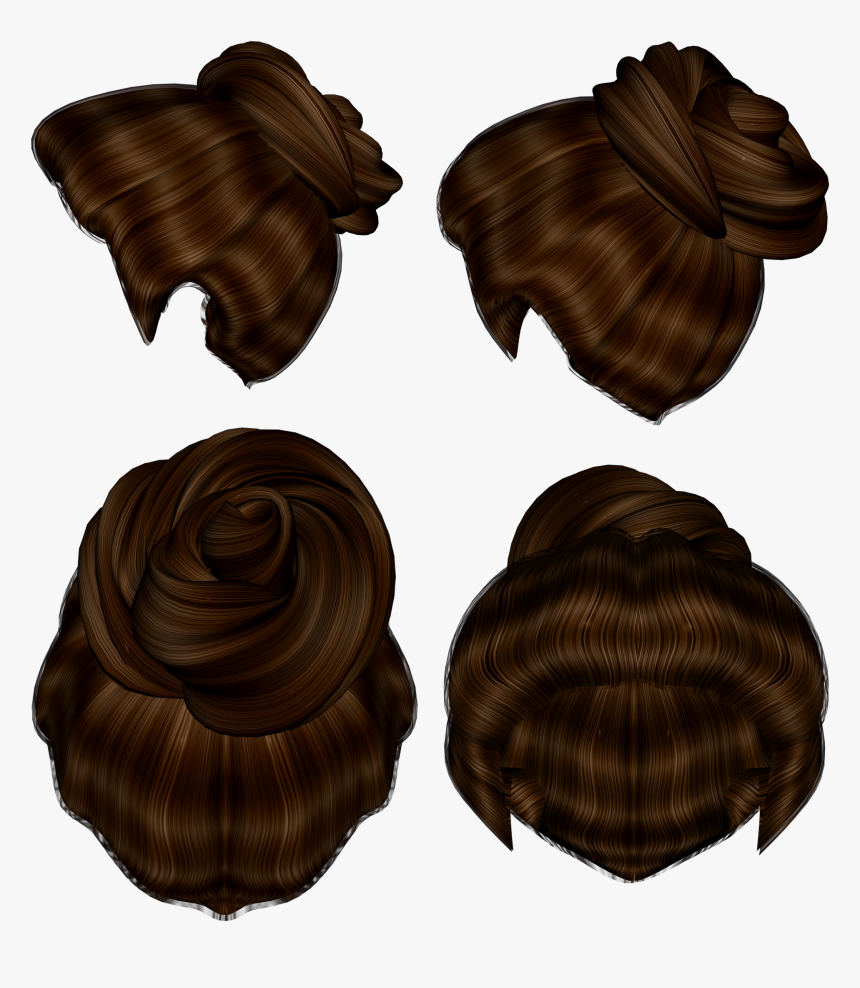 Hair Bun Png, Transparent Png
