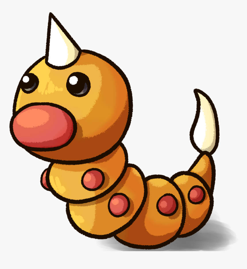 Transparent Kakuna Png Caterpillar Pokemon Orange, Png Download