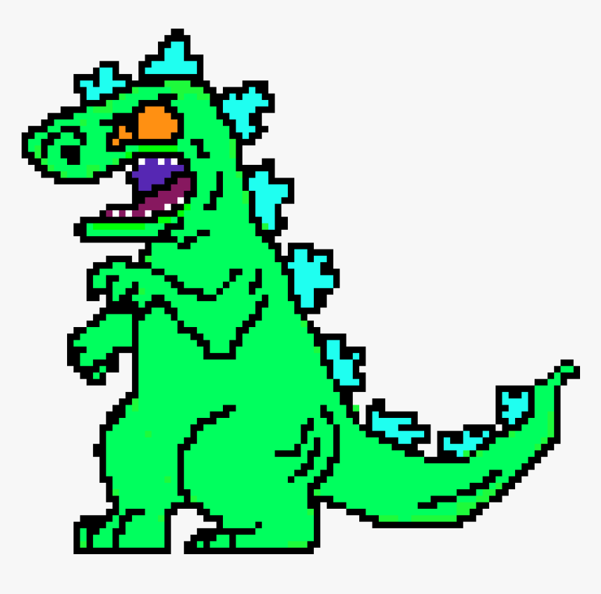 Reptar Pixel Art, HD Png Download