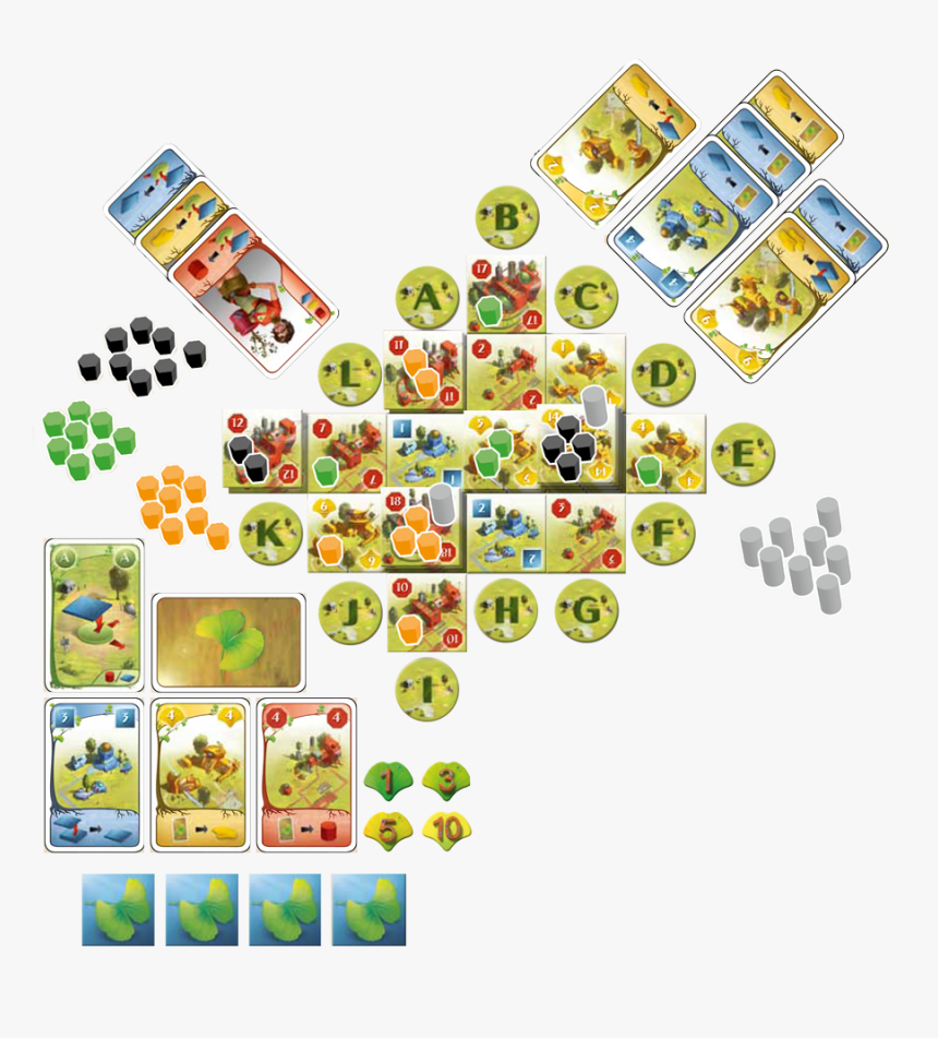 Ginkgopolis2 - City Building Tile Board Game, HD Png Download