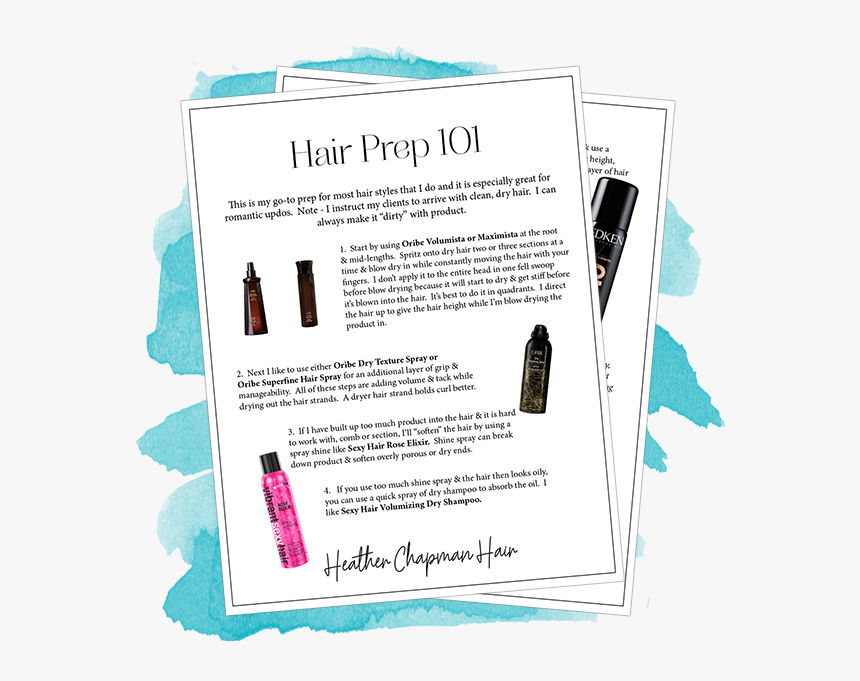 Hair Prep - Brochure, HD Png Download