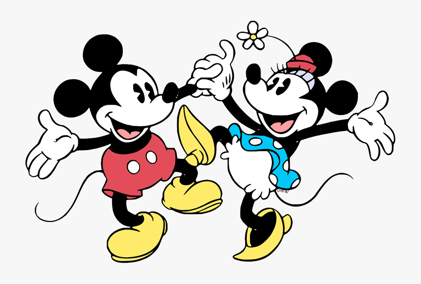 Transparent Friends Clip Art - Mickey And Minnie Mouse Transparent Backgrou...