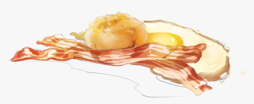My Warm Up Sketch Today Is Tranparent Anime Breakfast, HD Png Download