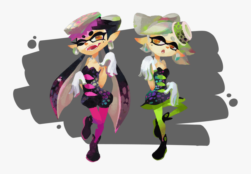 Autor De Squid Girl Presenta Un Diseño De Navidad Para - Splatoon 1 Squid Sisters, HD Png Download