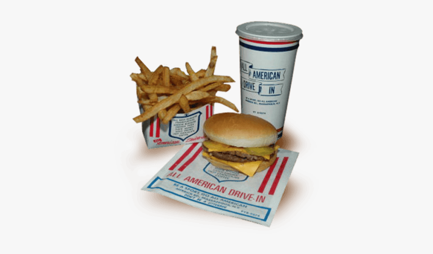All American Hamburger Drive-in Food - All American Hamburger Drive, HD Png Download
