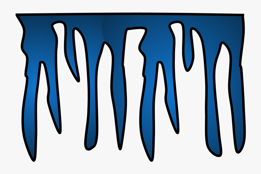 Icicle, Dark Blue, HD Png Download