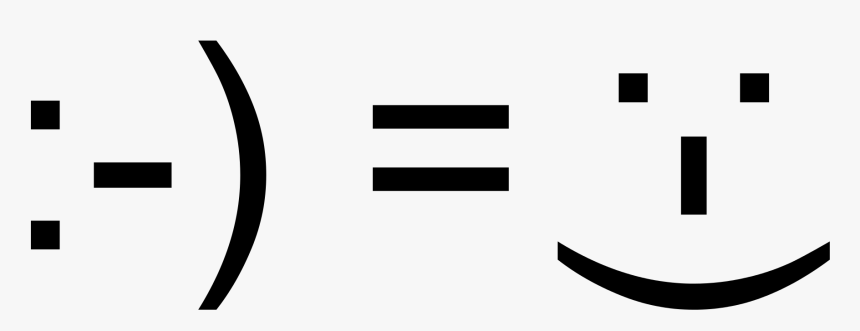 Image Source - Wikipedia - Org - Emoticon History, HD Png Download