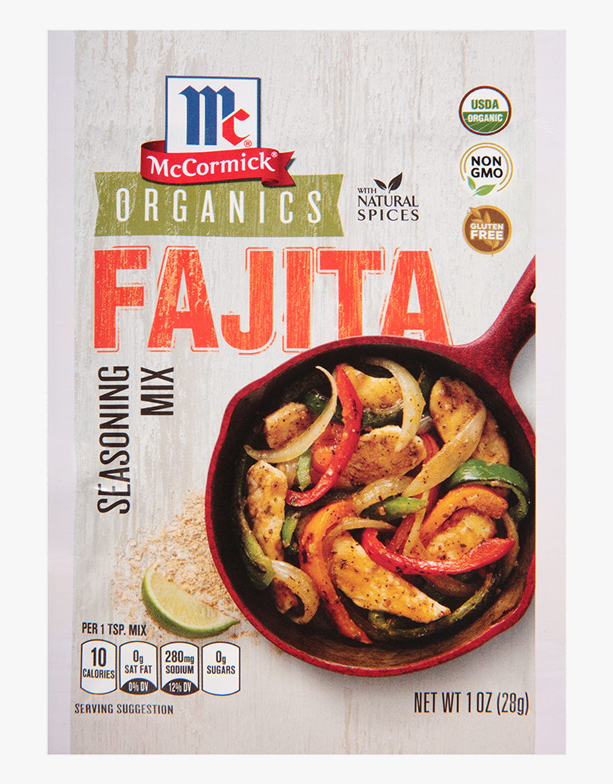 Organics Fajita Seasoning Mix - Fajita Mix, HD Png Download