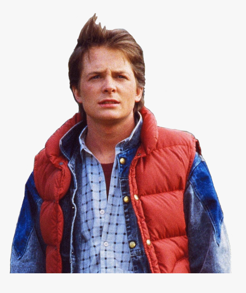 #martymcfly #backtothefuture #png #80saesthetic #80s - Michael J Fox, Transparent Png