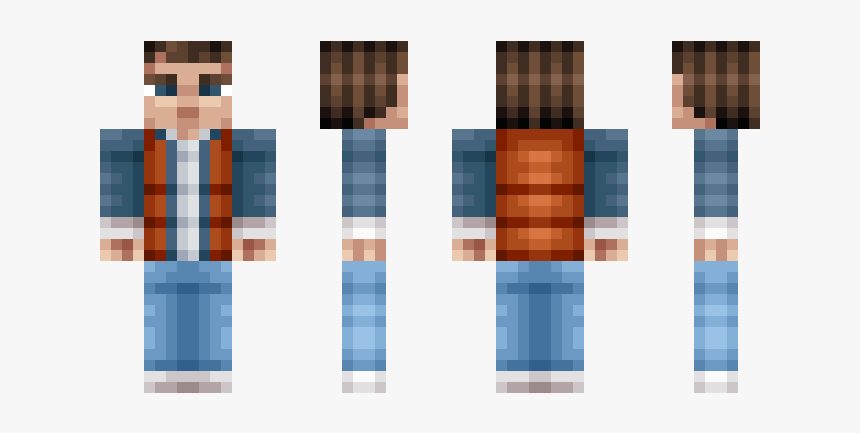 Marty Mcfly Minecraft Skin, HD Png Download