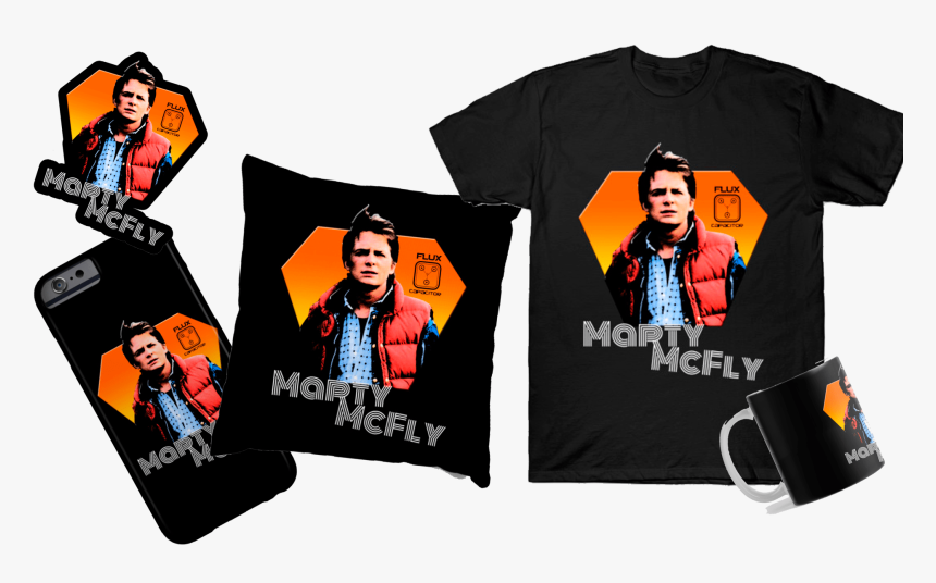 Marty Mcfly Tshirt, Mug, Phone Cases - Active Shirt, HD Png Download