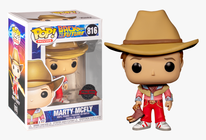 Funko Pop Marty Mcfly Cowboy, HD Png Download