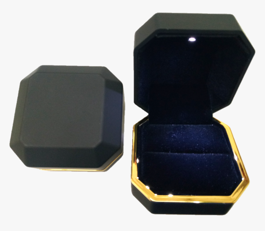 Single Ring Box Octagon Black, HD Png Download