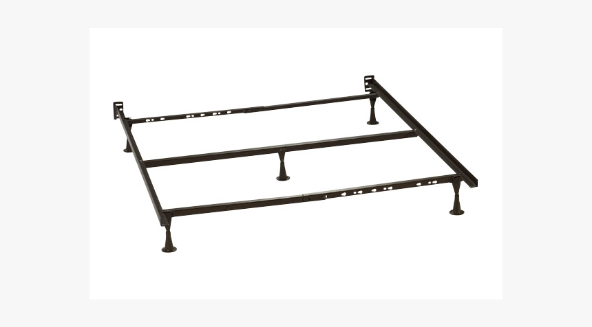 Queen/king Metal Frame With Center Support - Frame For Mattress, HD Png Download