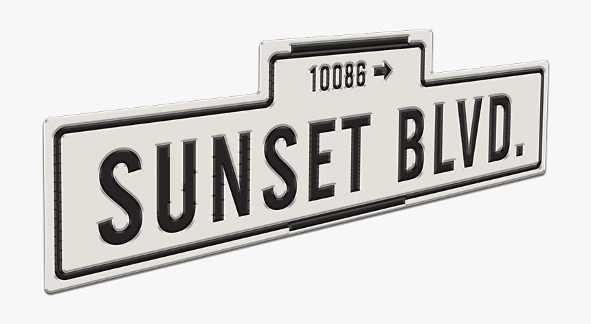 Sunset Boulevard - Signage, HD Png Download