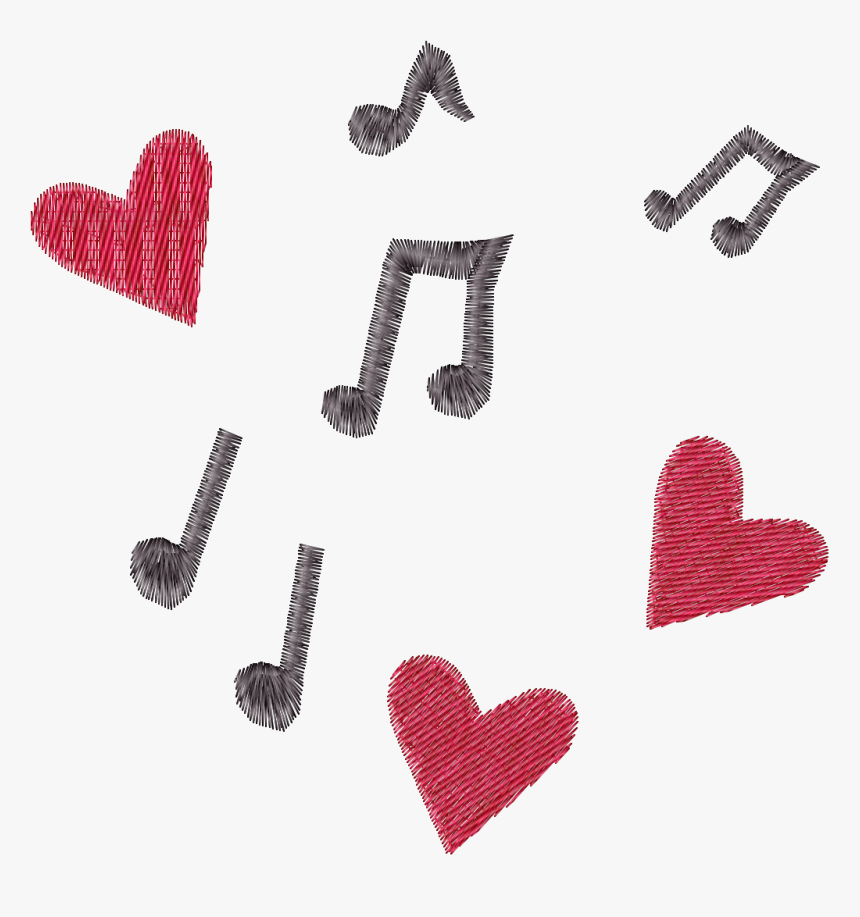 Row By Row Summerville Digitized Music Pes - Heart, HD Png Download
