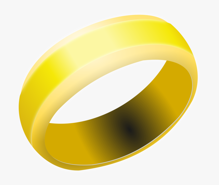 Bangle,wedding Ring,yellow - Gold Ring Clipart Png, Transparent Png