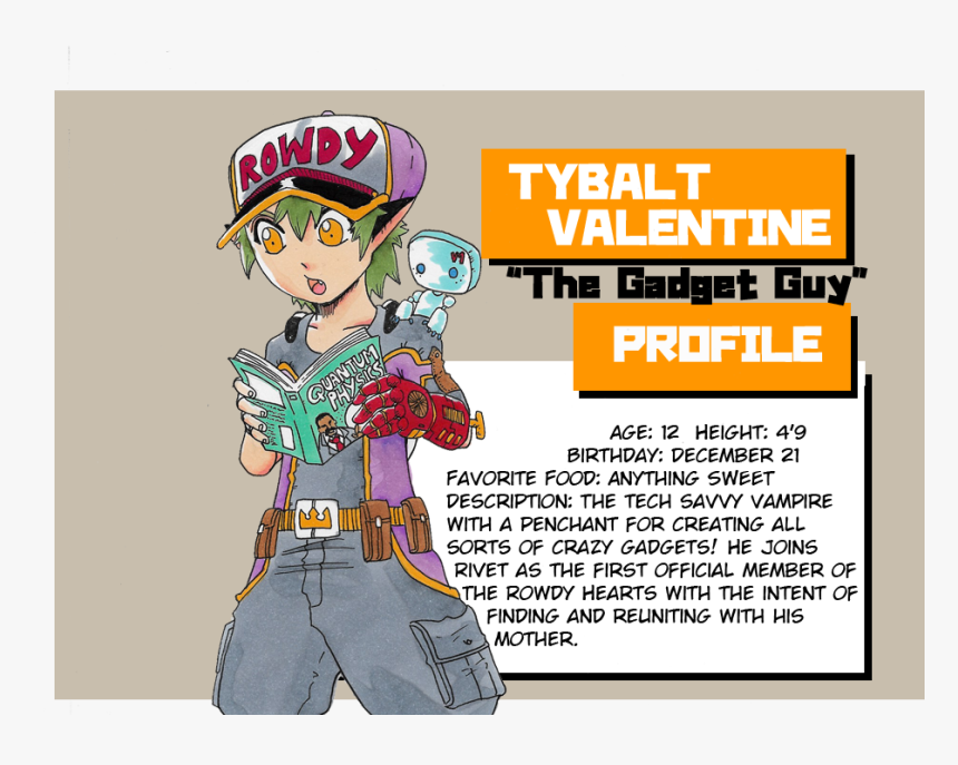 Tybalt Profile - Cartoon, HD Png Download