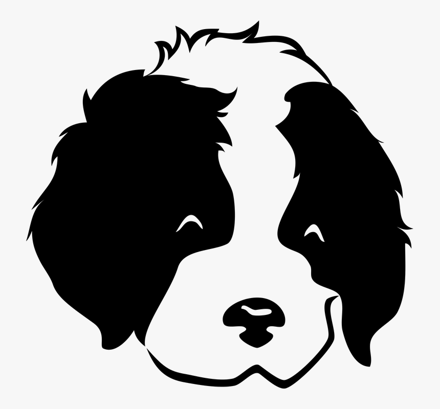 Animal, Dog, Pet, St Bernard, Drawing - Cute St Bernard Drawing, HD Png Download