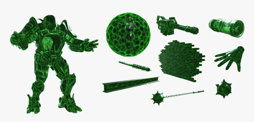Green Lantern Construct Transparent , Transparent Cartoons - Green Lantern Constructs, HD Png Download