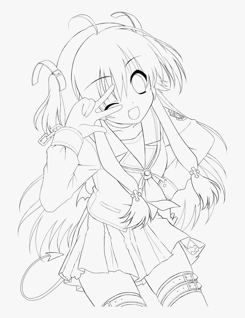 Yui Drawn By Sakura Neko - 動漫 線 稿, HD Png Download