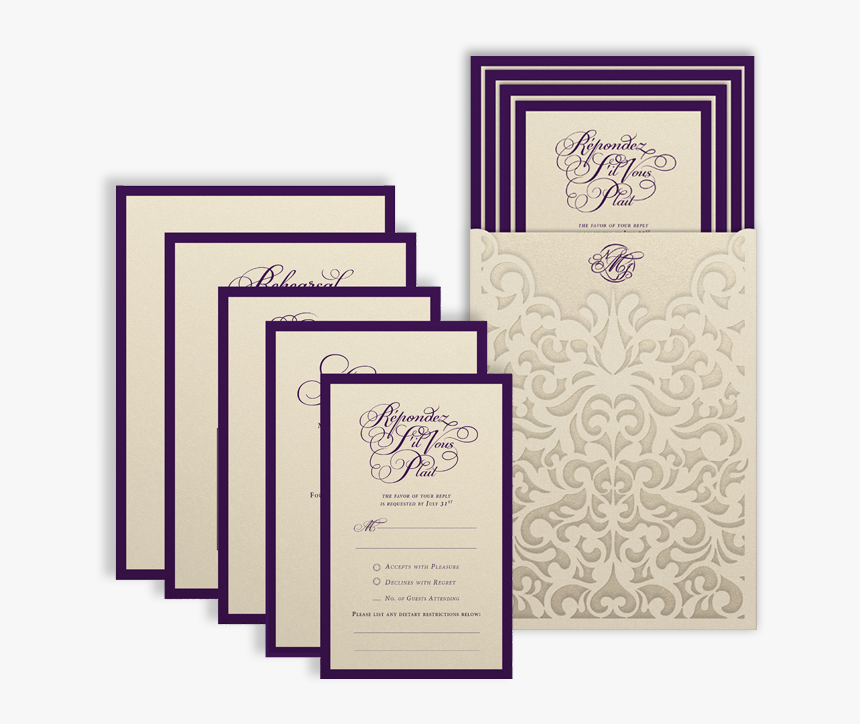 Transparent Purple Lace Png - Paper, Png Download
