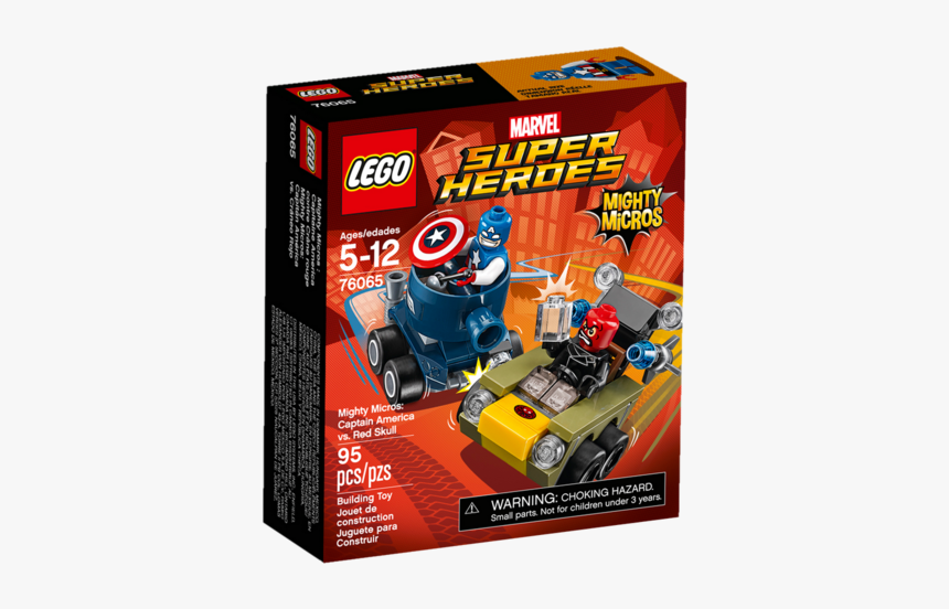 Lego Super Heroes Mighty Micros Captain America Vs, HD Png Download