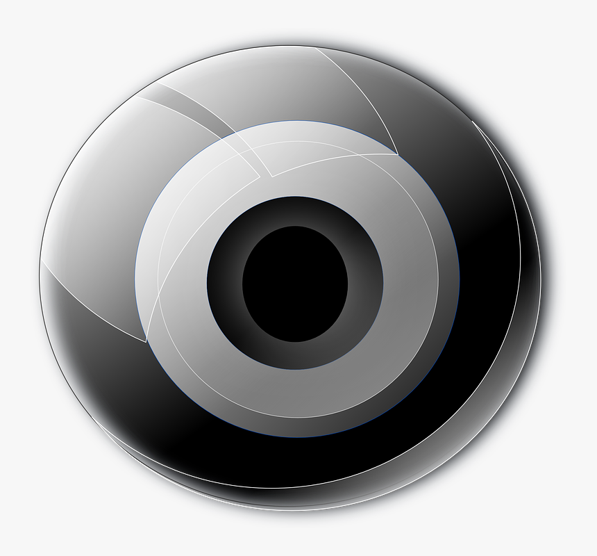 Camera, Lens, Black, Focus, Gadget, Gray, Grey - Lente De Camera Transparente, HD Png Download