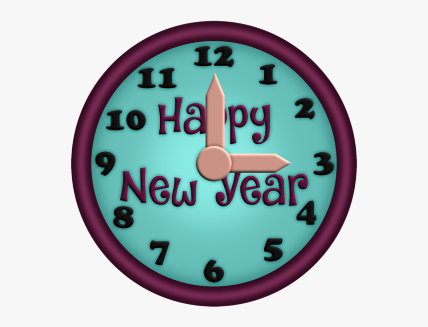 New Year Clocks - Wall Clock, HD Png Download