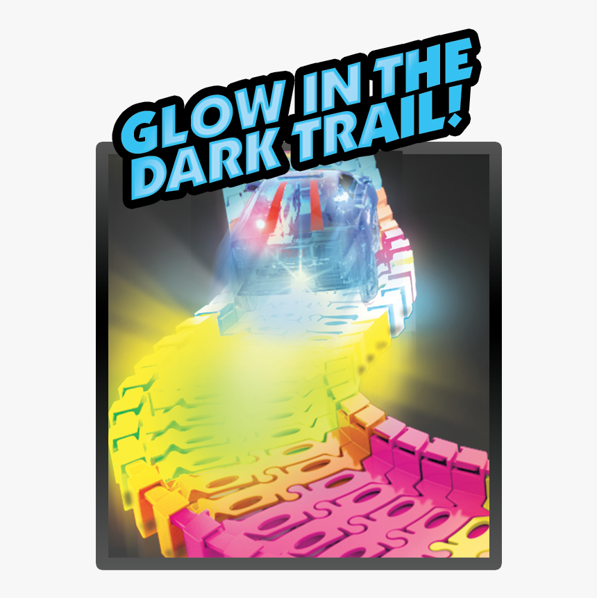 Twister Tracks 221 Neon Glow Track 1 Police Car 
 Srcset - Graphic Design, HD Png Download