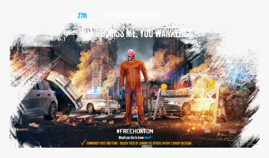 Payday 2 Hoxton Breakout, HD Png Download