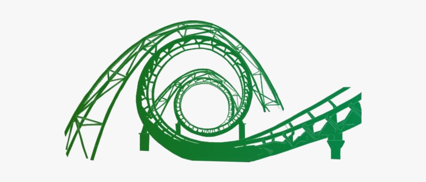 Amusement Park Png Transparent Images - Transparent Background Roller Coaster Png, Png Download