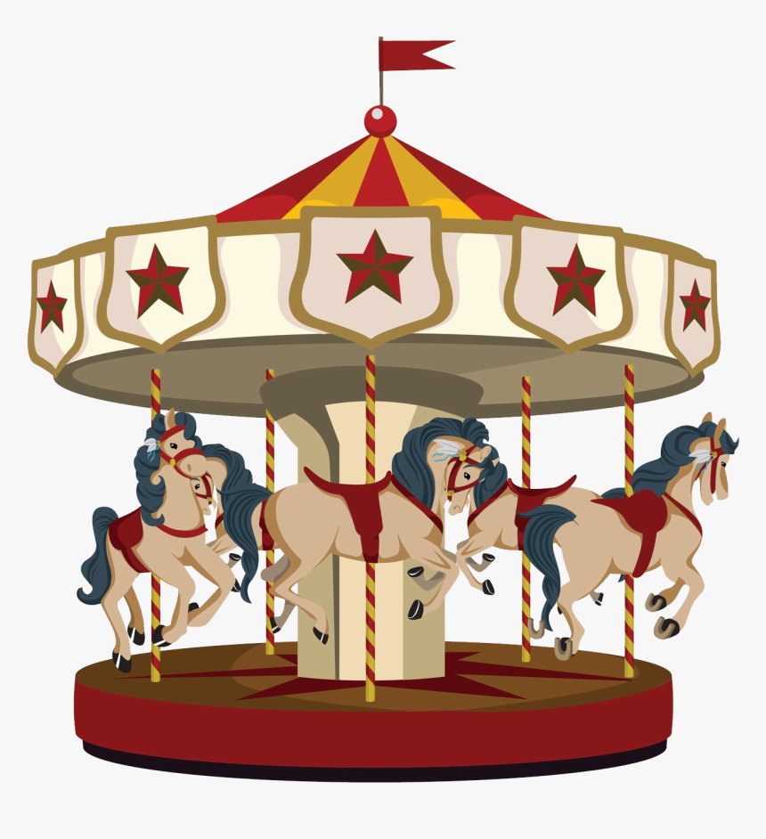 Transparent Carousel Horse Png - Carousel Png, Png Download