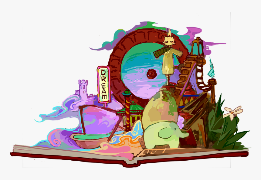 Amusement Park Cherry Blossom Book Free Photo - สวน สนุก Png, Transparent Png
