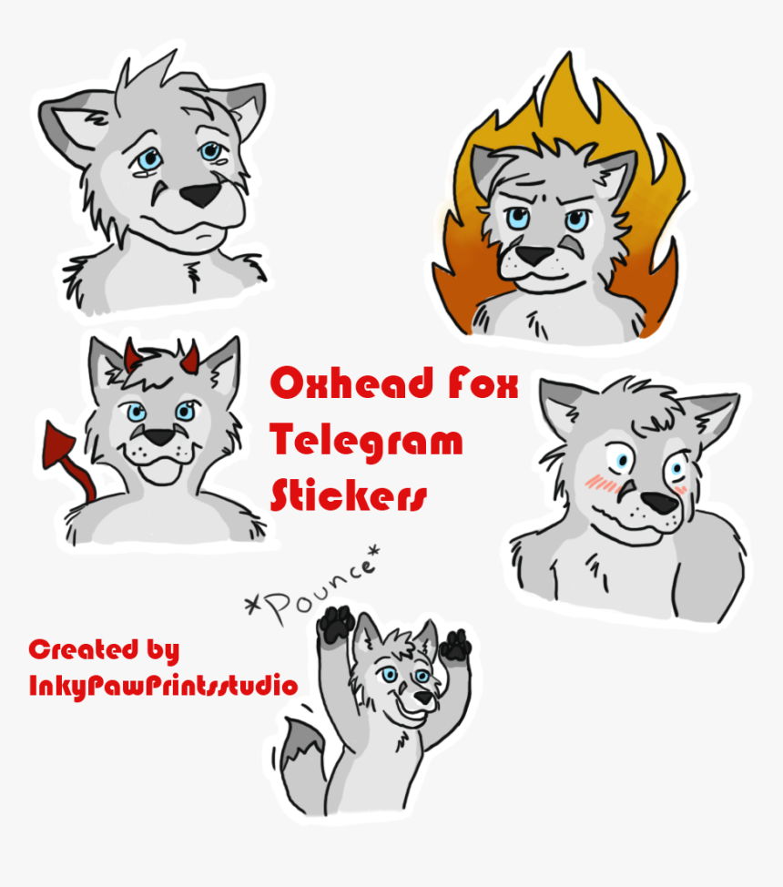 Oxhead Fox Telegram Sticker Pack - Microsoft Word Icon, HD Png Download