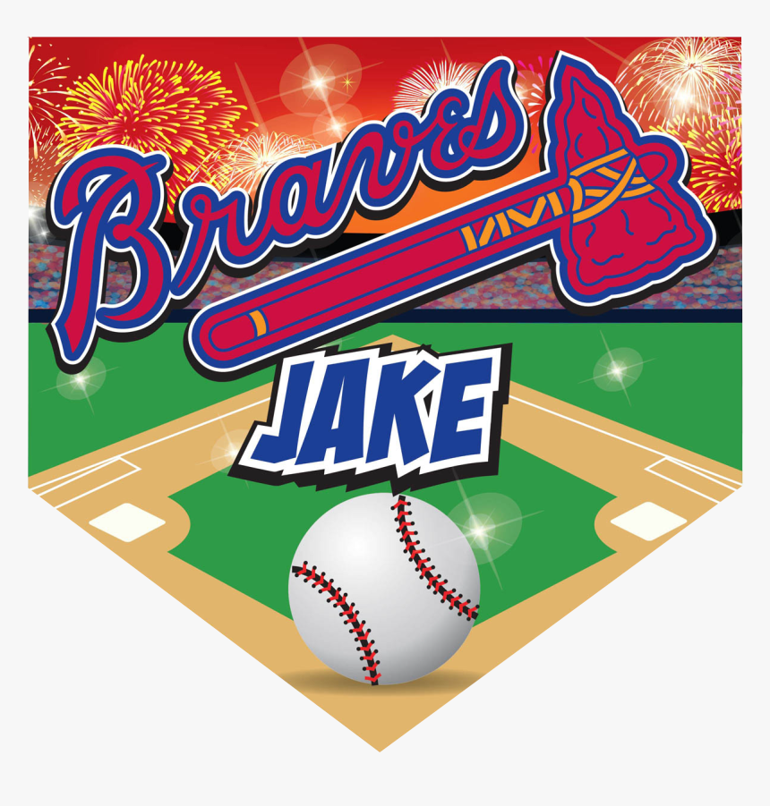 Braves Home Plate Individual Team Pennant, HD Png Download