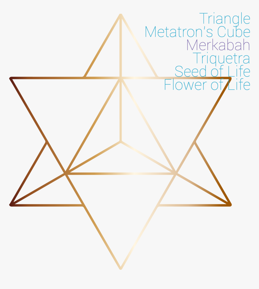 Metatron's Cube Star Tetrahedron, HD Png Download