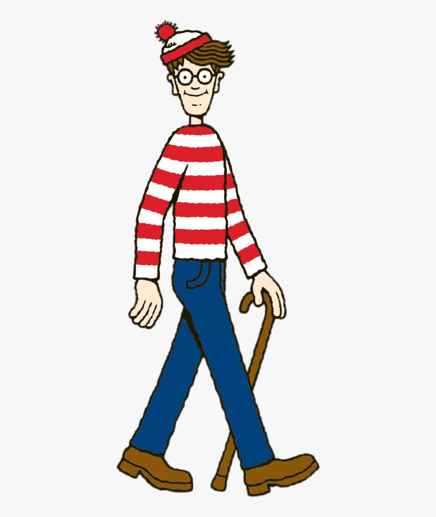 Wally Walking 
								 Title Wally Walking - Funny Memes Wheres Waldo, HD Png Download