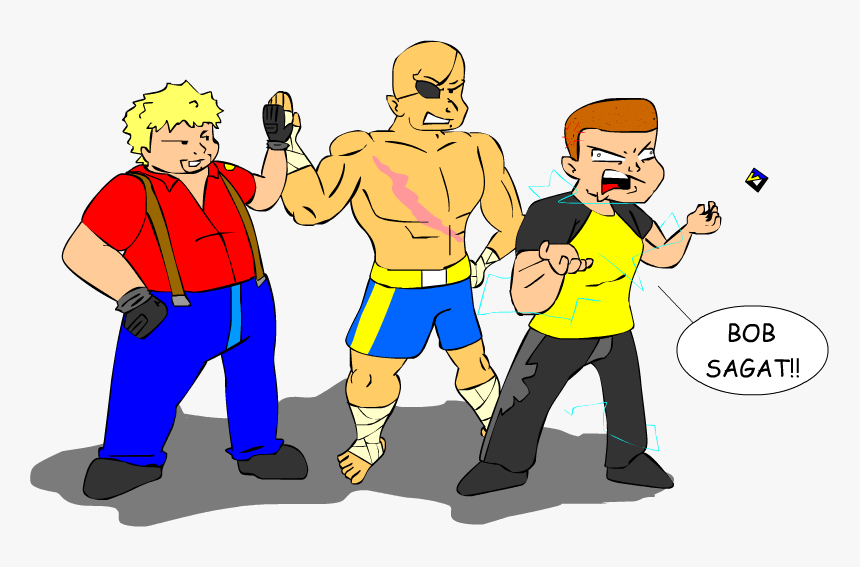 Bob Sagat Street Fighter X Tekken Sagat Clothing Man - Cartoon, HD Png Download