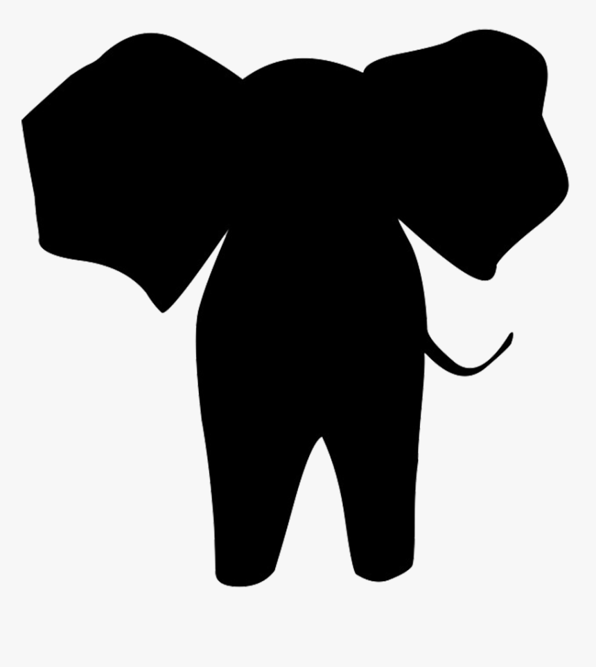 Animal Silhouette, Silhouette Clip Art - Black And White Silhouette Of Elephants, HD Png Download