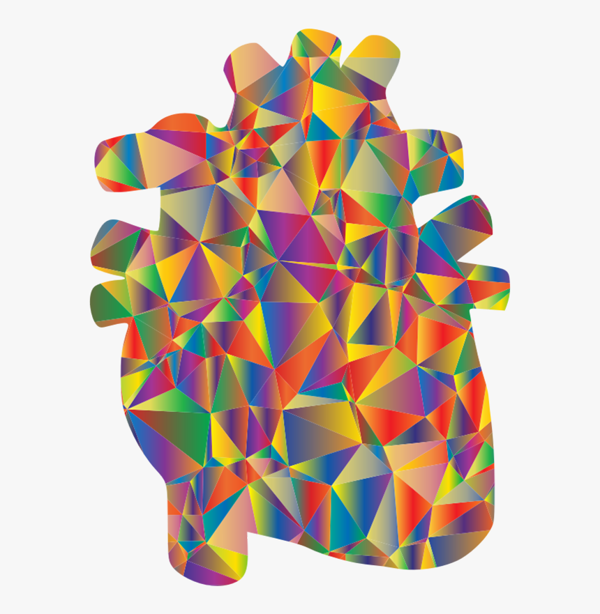 Anatomy Of The Heart Clipart - Сердце Из Треугольников Png, Transparent Png