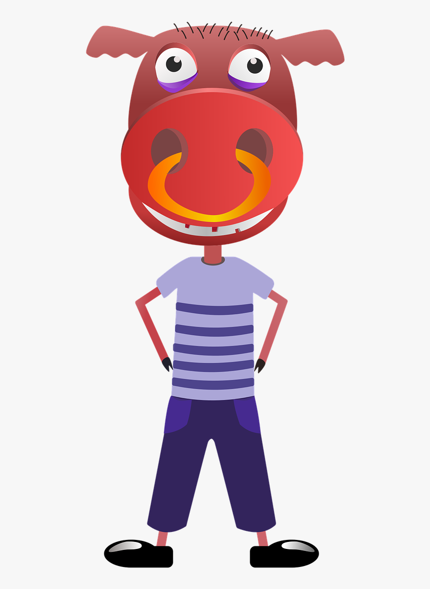 Pig Snout Statuette Free Photo - Cartoon, HD Png Download