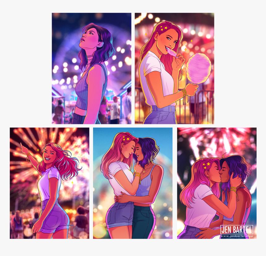 Young In Love Print Set - Young And In Love Jen Bartel Art, HD Png Download