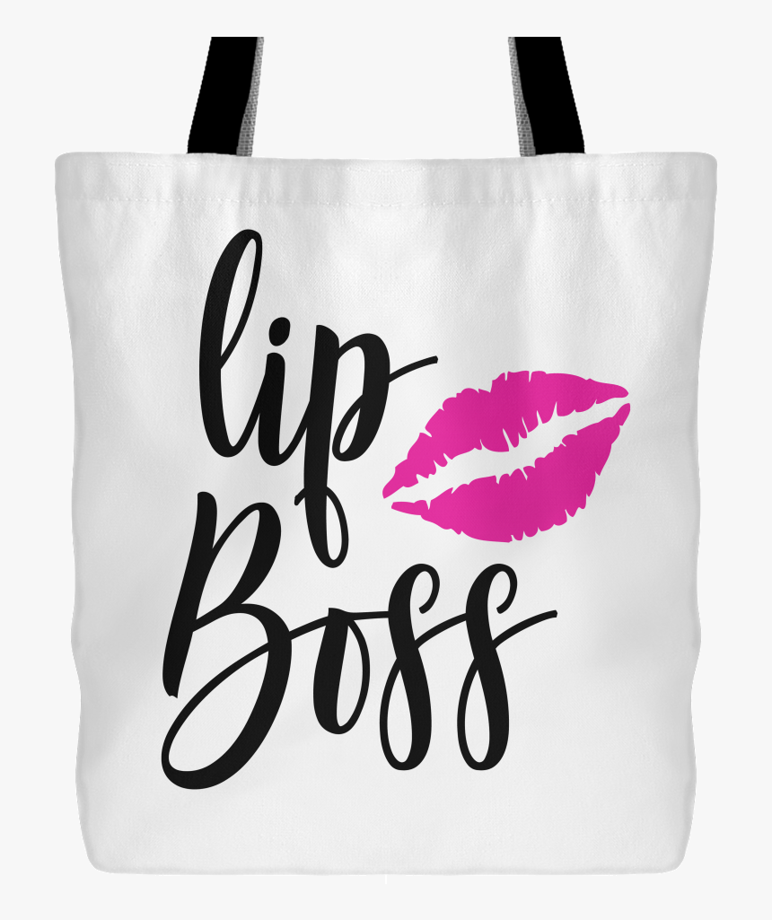 Lipboss Canvas Tote Shopping Bag - Lips Clip Art, HD Png Download