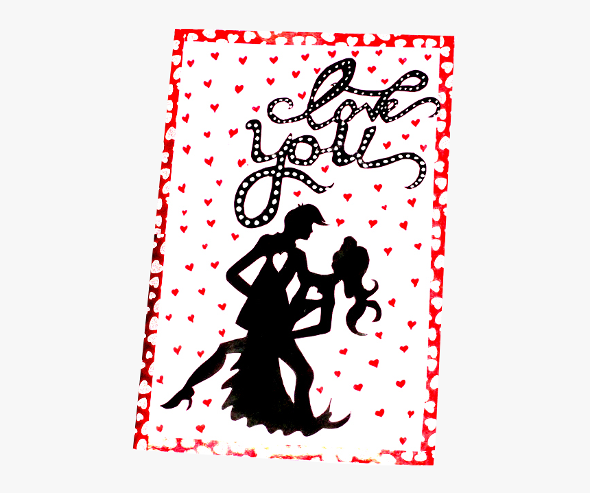 Handmade Valentine S Day Romantic Card - Valentine Romantic Handmade Cards, HD Png Download